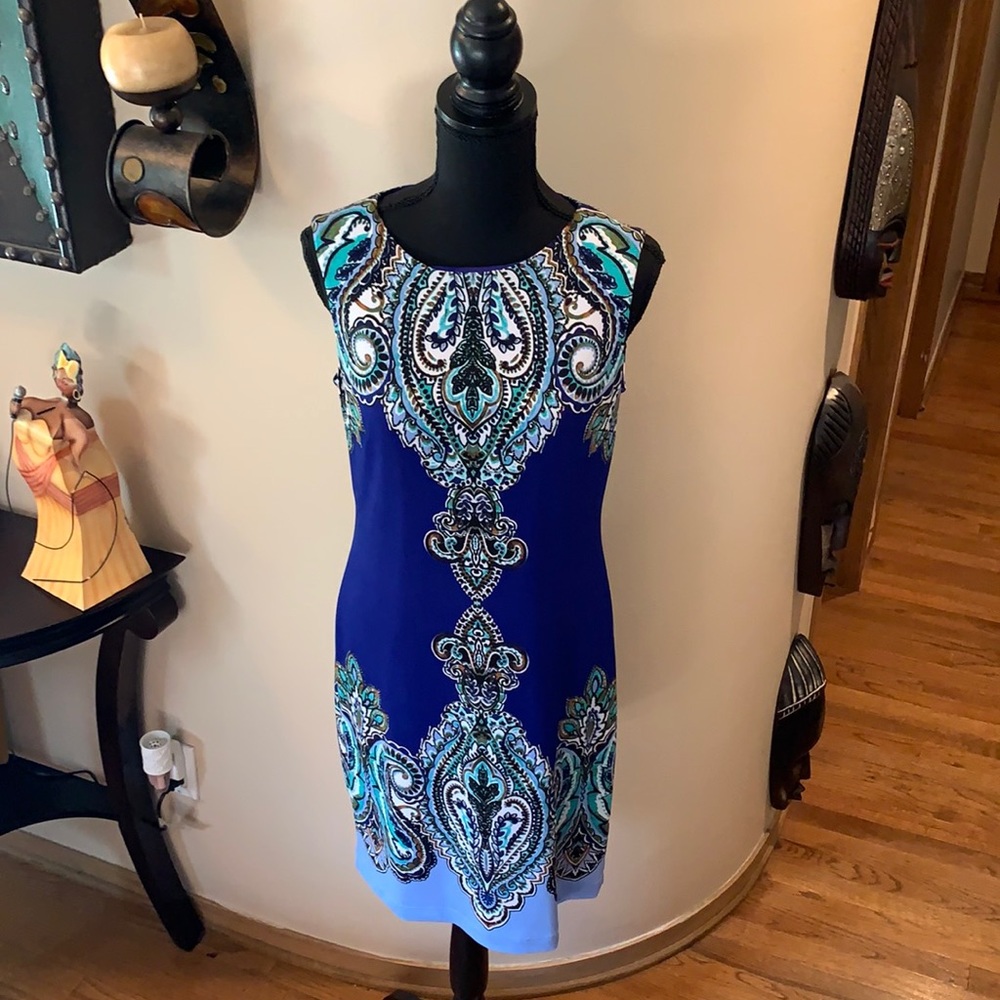 Multi colored Blue INC Dress Sz 8